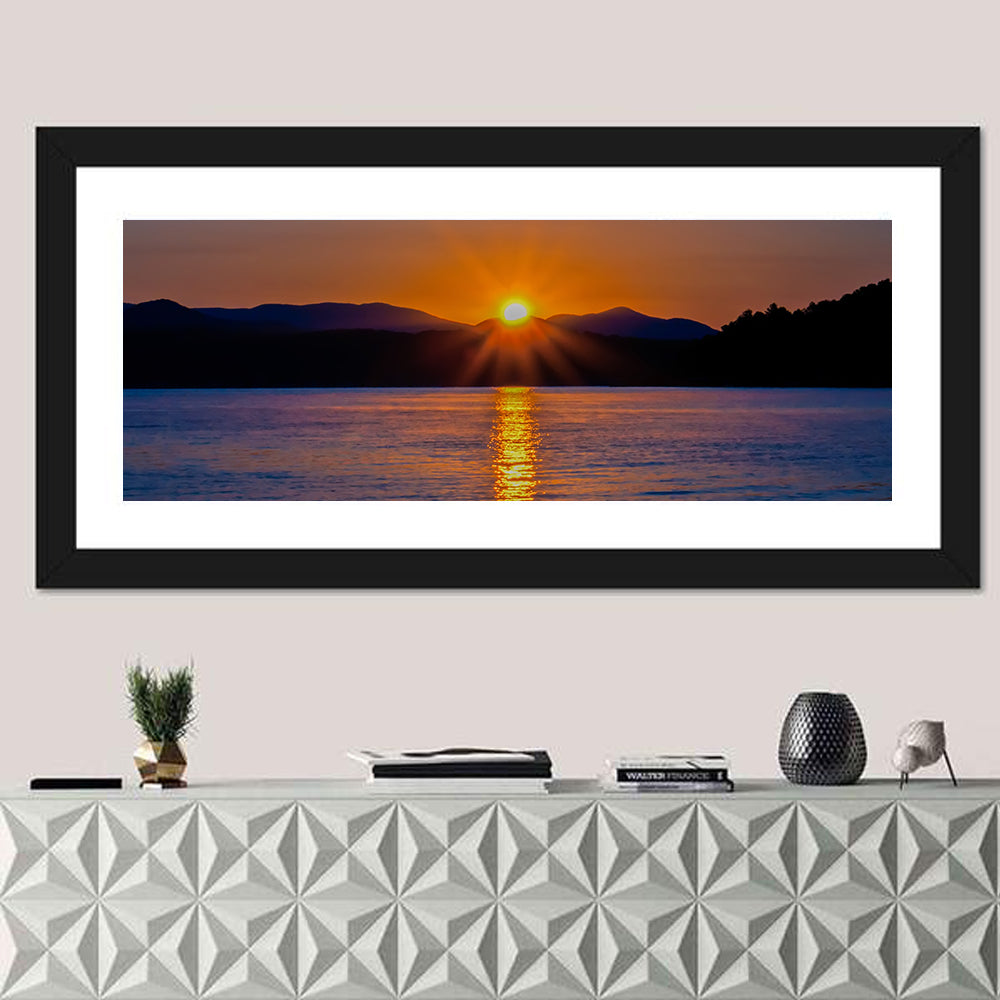 Lake Jocassee Golden Sunrise Wall Art