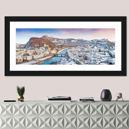 Salzburg Winter Skyline Wall Art
