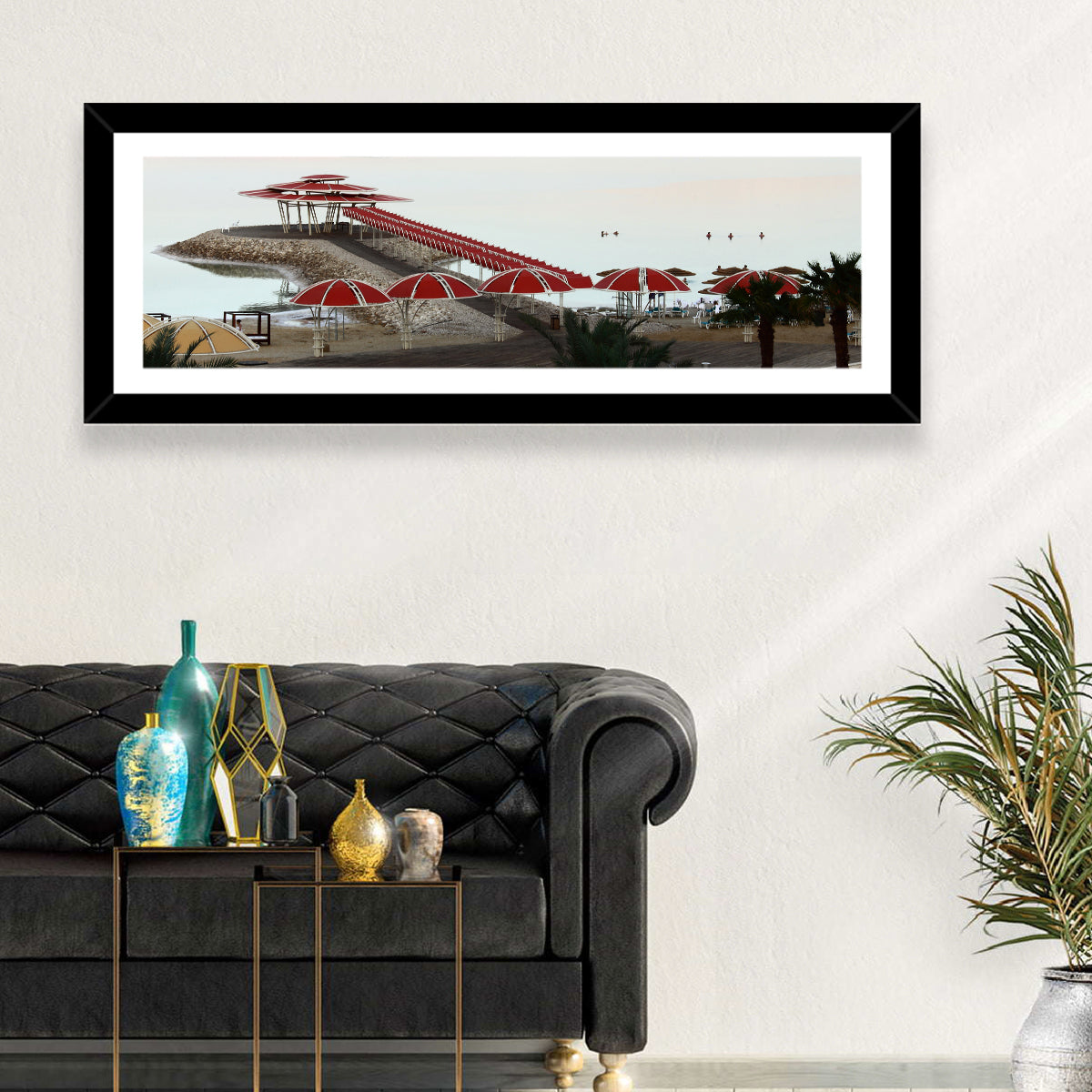 Ein Bokek Dead Sea Boardwalk Wall Art