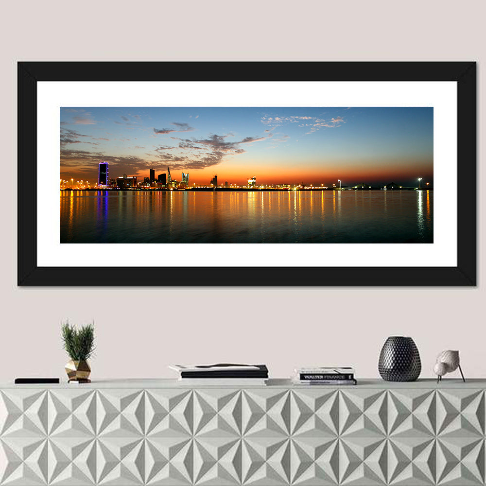 Manama Golden Hour Skyline Wall Art