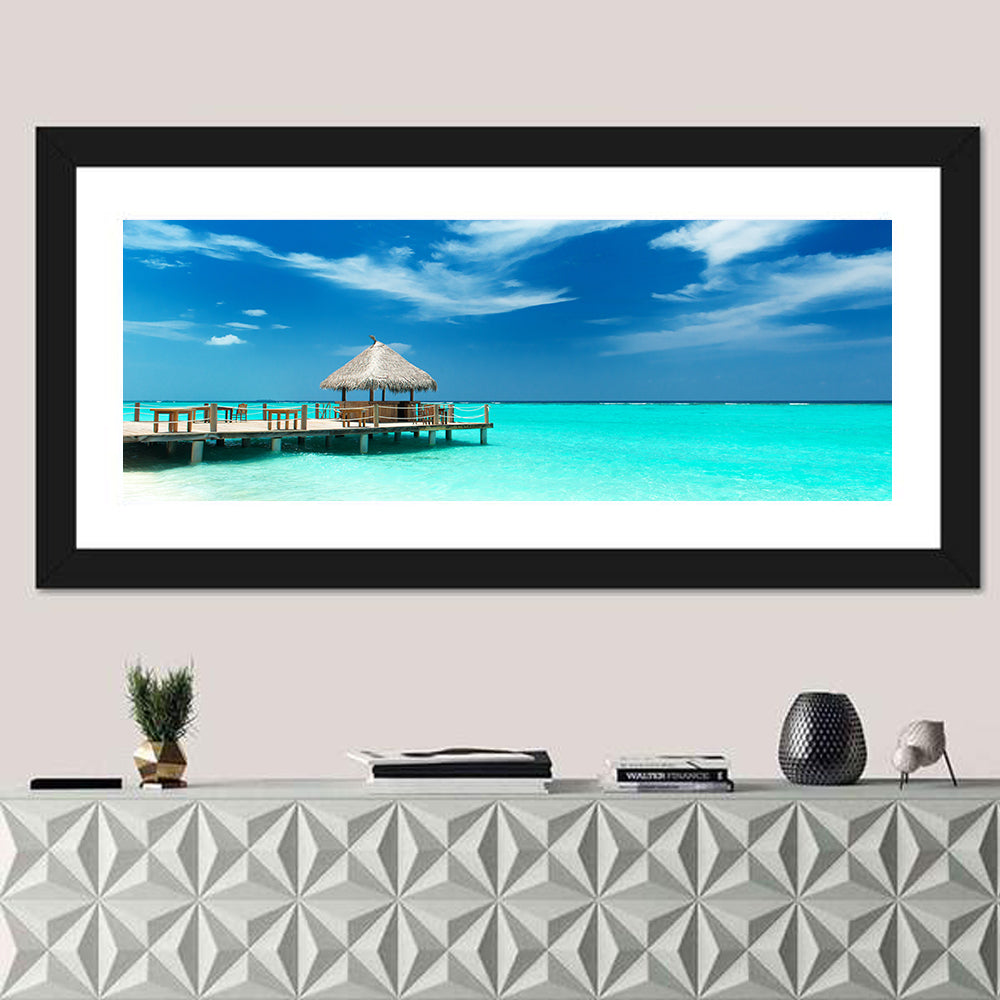 Thatched Beach Bar Pier Wall Art