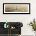 Dubai Haze Over Burj Khalifa Wall Art