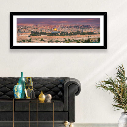 Jerusalem Golden Dome at Dusk Wall Art
