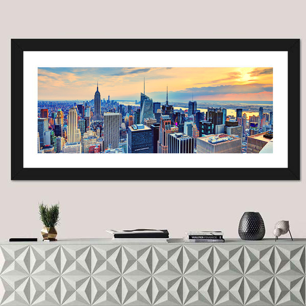 Midtown Manhattan Skyline at Dusk Wall Art