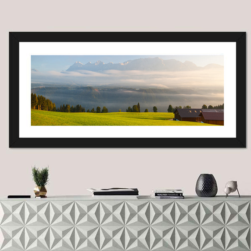 Sunlit Mountain Clouds Wall Art