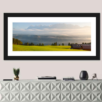 Sunlit Mountain Clouds Wall Art