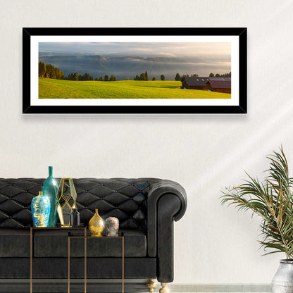 Sunlit Mountain Clouds Wall Art