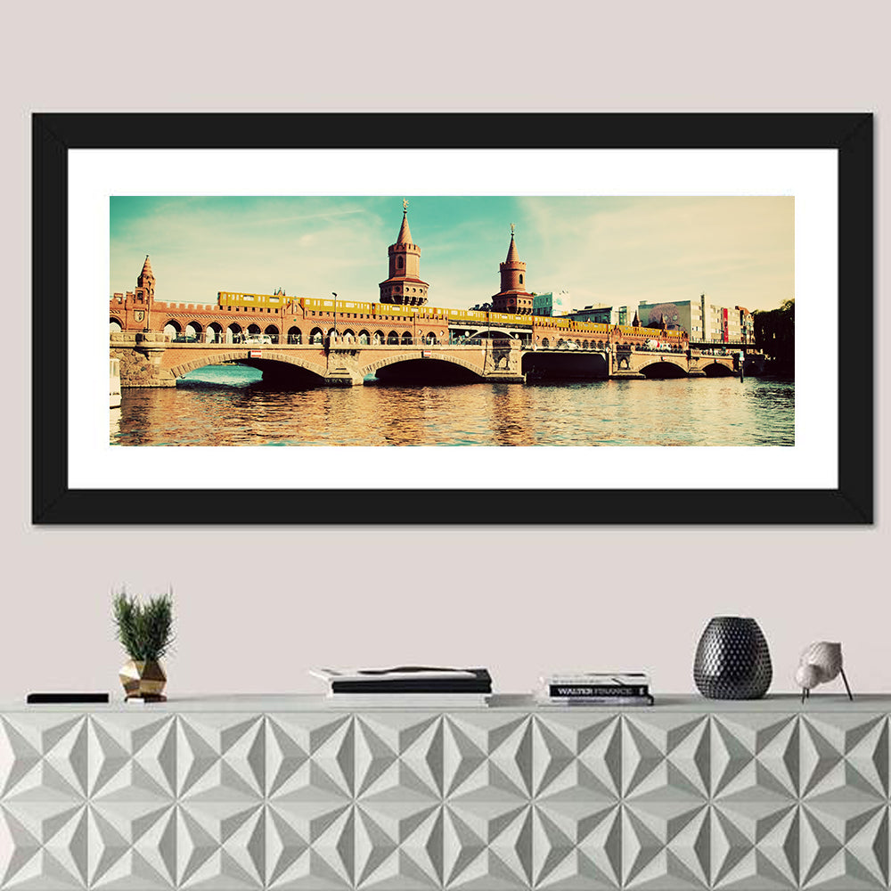 Oberbaum Bridge with Yellow Train Wall Art