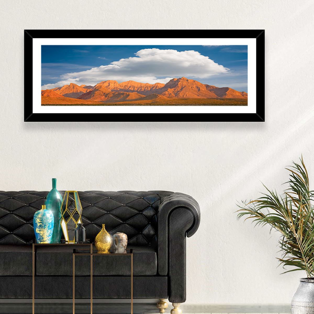 Red Rock Canyon Iii Wall Art in a room, panoramic