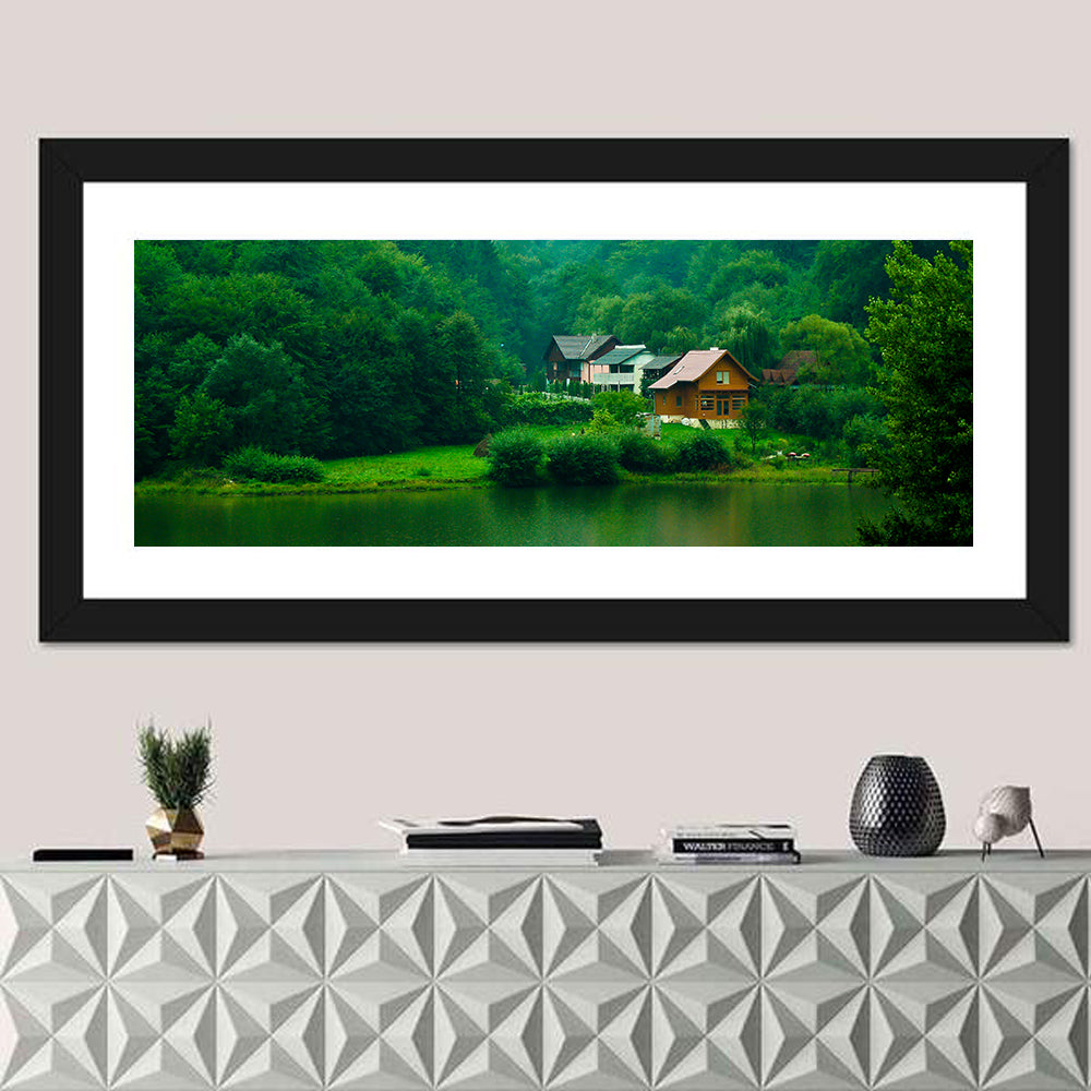 Mist Over Lake Tarnita Wall Art