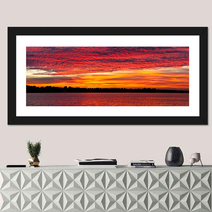Lake Ijssel Dusk Reflection Wall Art