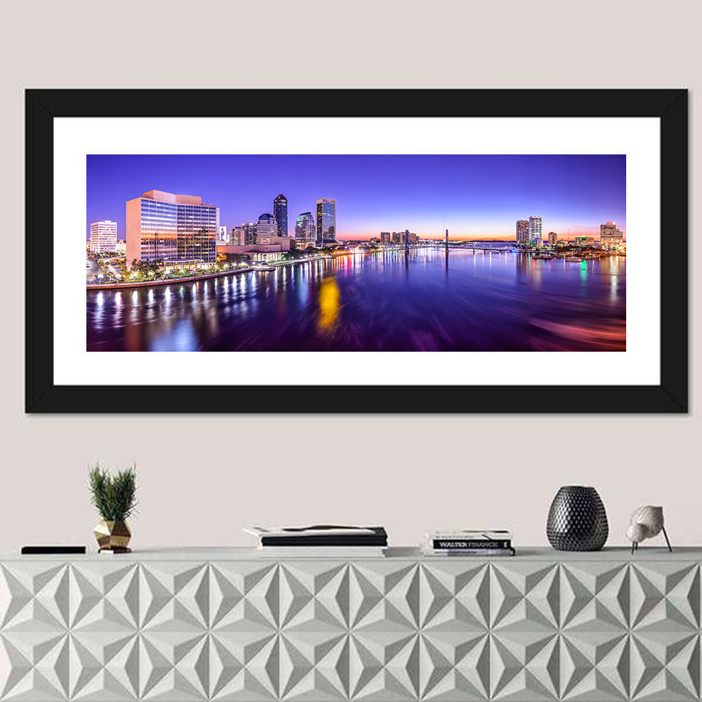 Jacksonville Twilight Skyline Wall Art