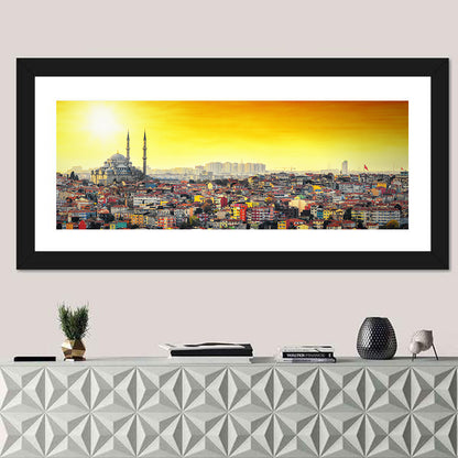 Fatih Mosque at Sunset Wall Art