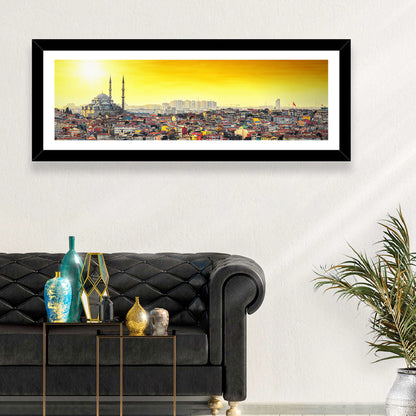 Fatih Mosque at Sunset Wall Art