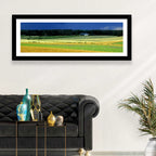Cornfields Under Stormy Sky Wall Art