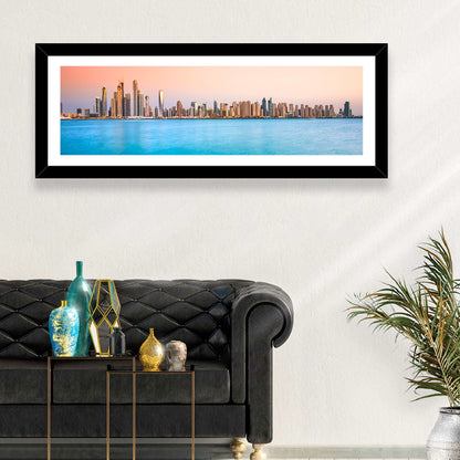 Dubai Marina Skyline Wall Art