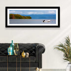 Kronotskое Lake with Boat Wall Art