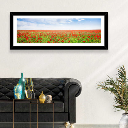 Red Poppy Field Wall Art