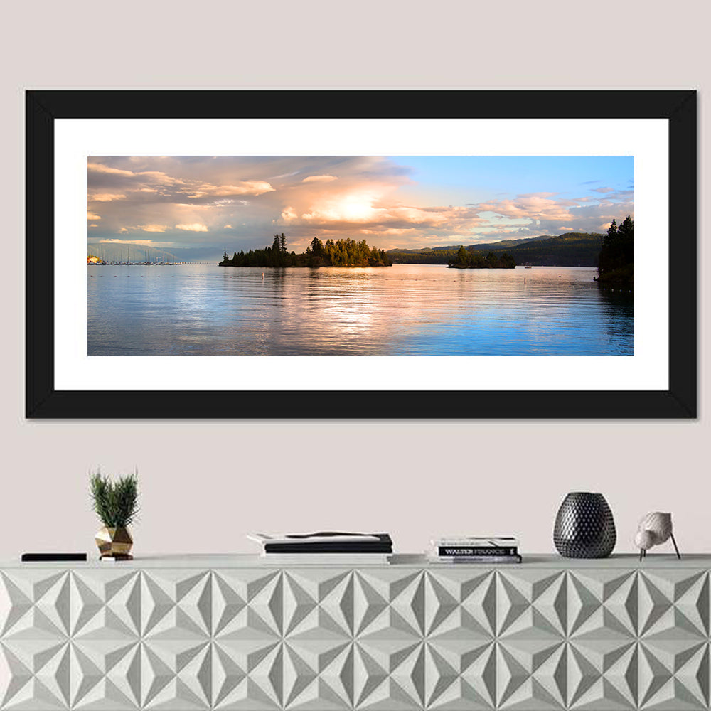 Flathead Lake Golden Hour Wall Art