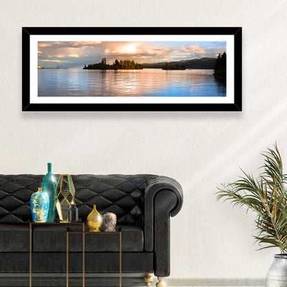Flathead Lake Golden Hour Wall Art
