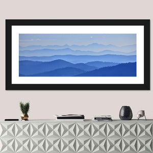 Foggy Mountains Valley Wall Art