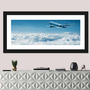 Airplane Above Clouds Wall Art