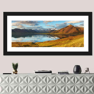 Icelandic Mountains Lake Wall Art