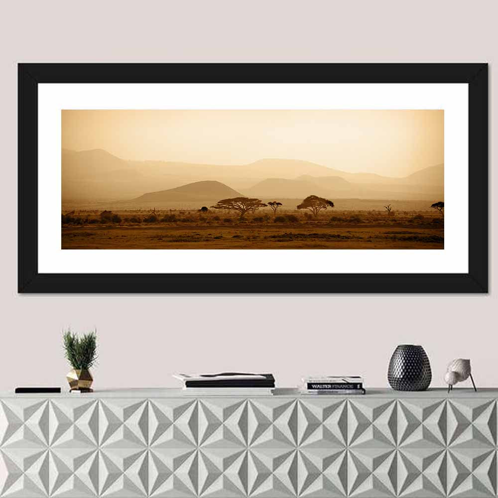 Hazy Savannah at Dawn Wall Art