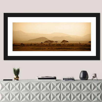 Hazy Savannah at Dawn Wall Art