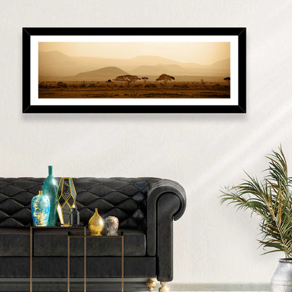 Hazy Savannah at Dawn Wall Art
