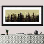 Fir Tree Silhouettes Wall Art