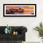 Shipwreck at Sunset Wall Art