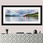 Bala Lake Sailboat Reflection Wall Art