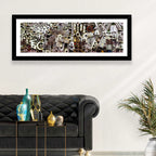 Industrial Gearwork Parts Collage Wall Art