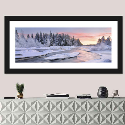 Kiiminkijoki Winter Sunrise Wall Art