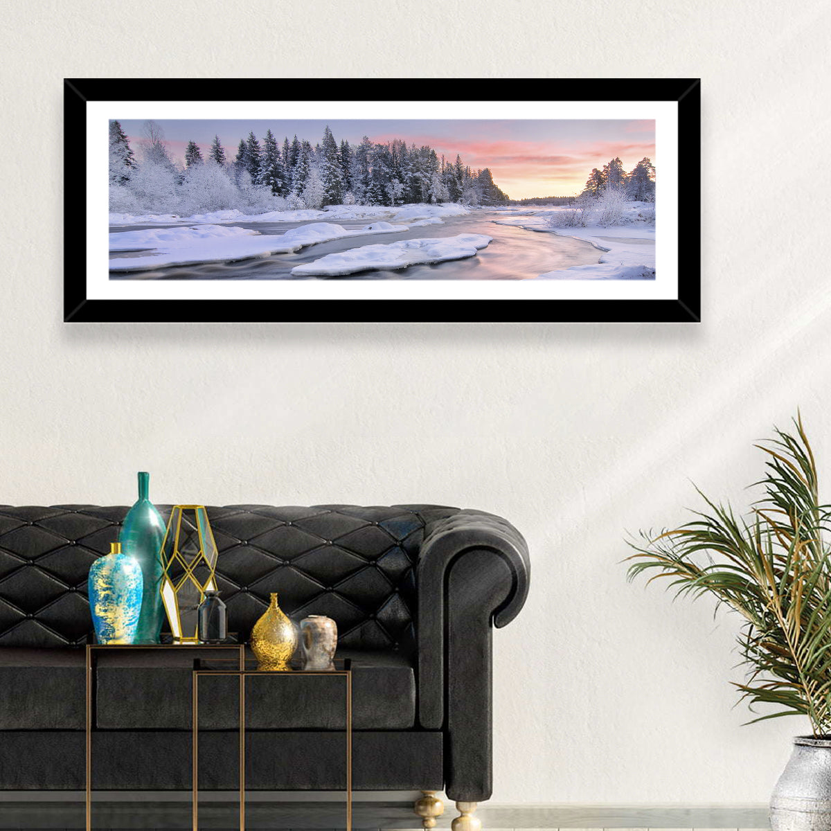Kiiminkijoki Winter Sunrise Wall Art