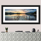 Derwent Water Stone Pier Sunset Wall Art