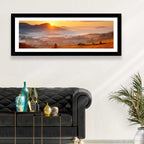 Foggy Mountain Village Wall Art