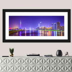 Guangzhou Skyline Night Over Pearl River Wall Art