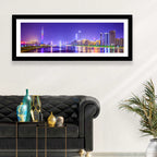 Guangzhou Skyline Night Over Pearl River Wall Art