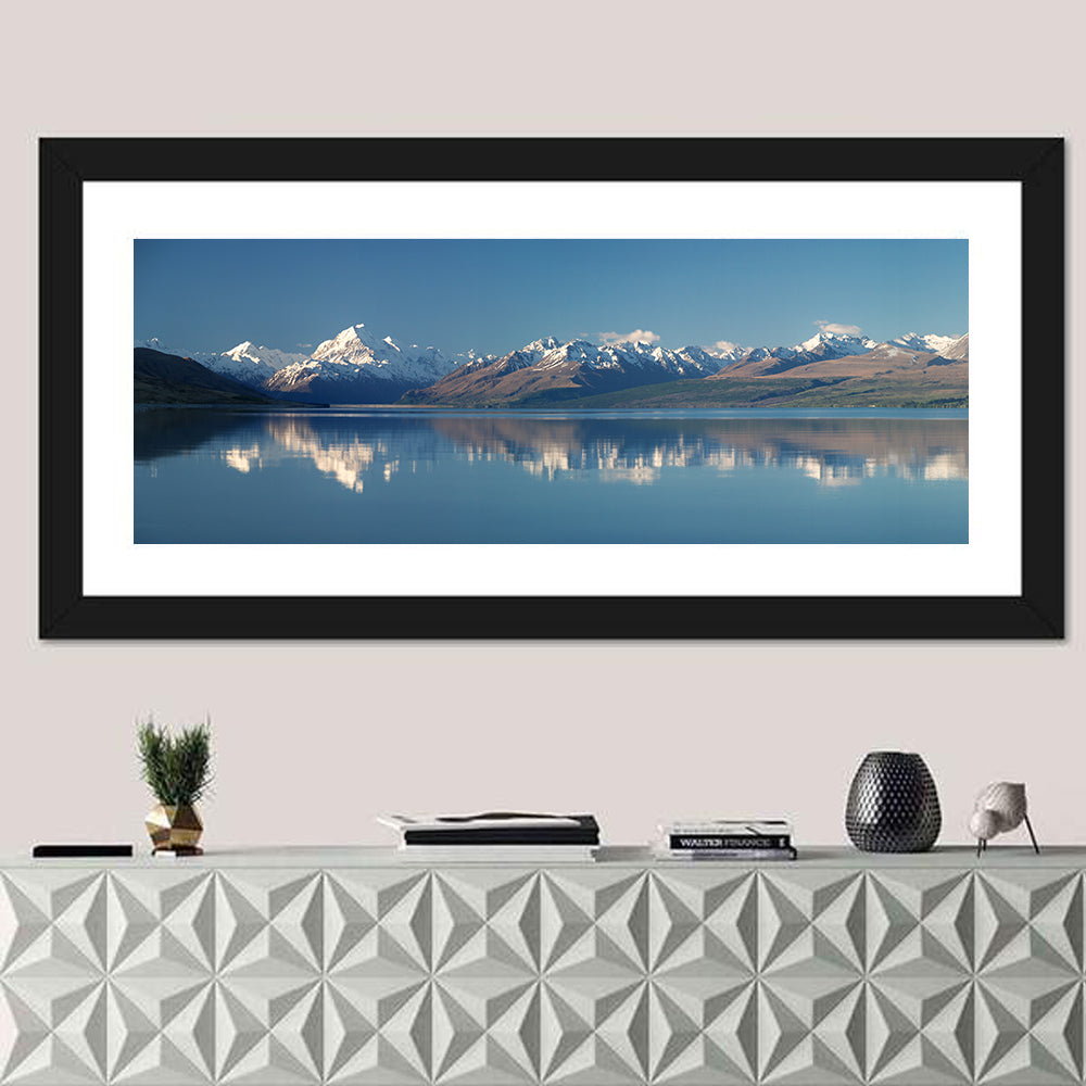Mount Cook Reflection Over Lake Pukaki Wall Art