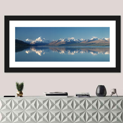 Mount Cook Reflection Over Lake Pukaki Wall Art