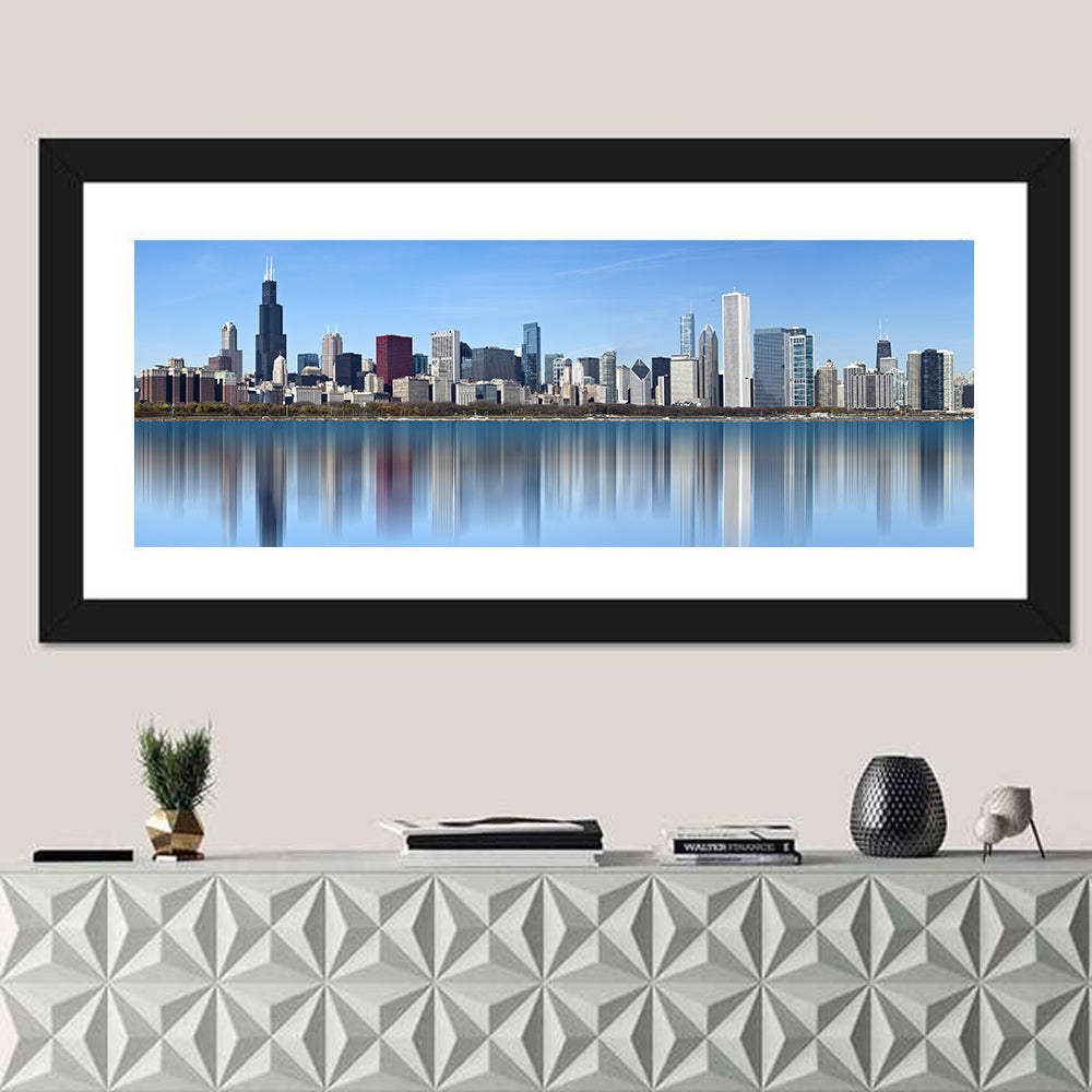 Chicago Skyline Reflection Wall Art