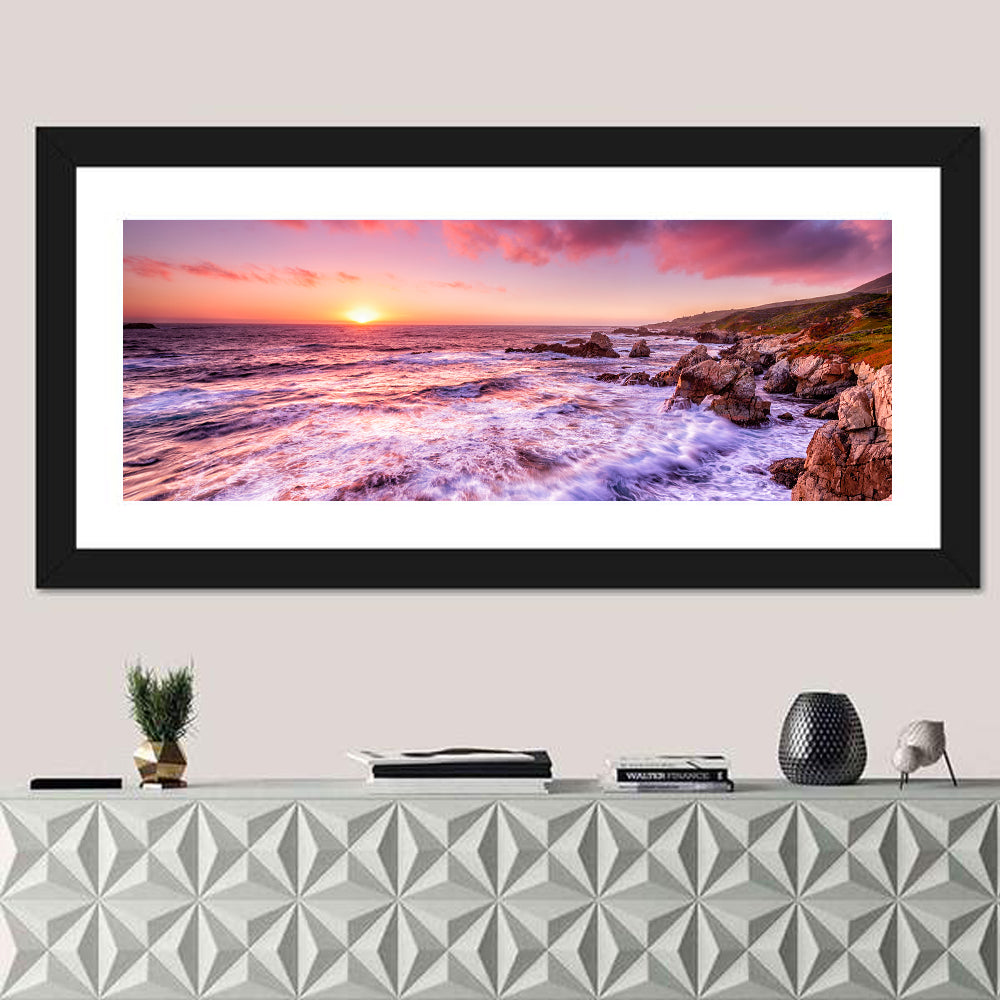 Dusk Over California Cliffs Wall Art
