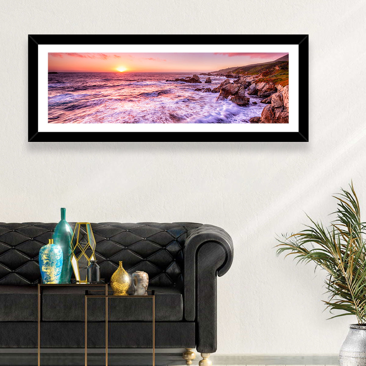 Dusk Over California Cliffs Wall Art
