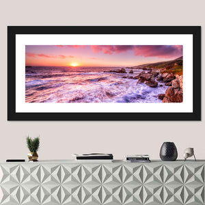 California Coast Sunset Wall Art