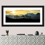 Golden Team Silhouettes at Sunset Wall Art