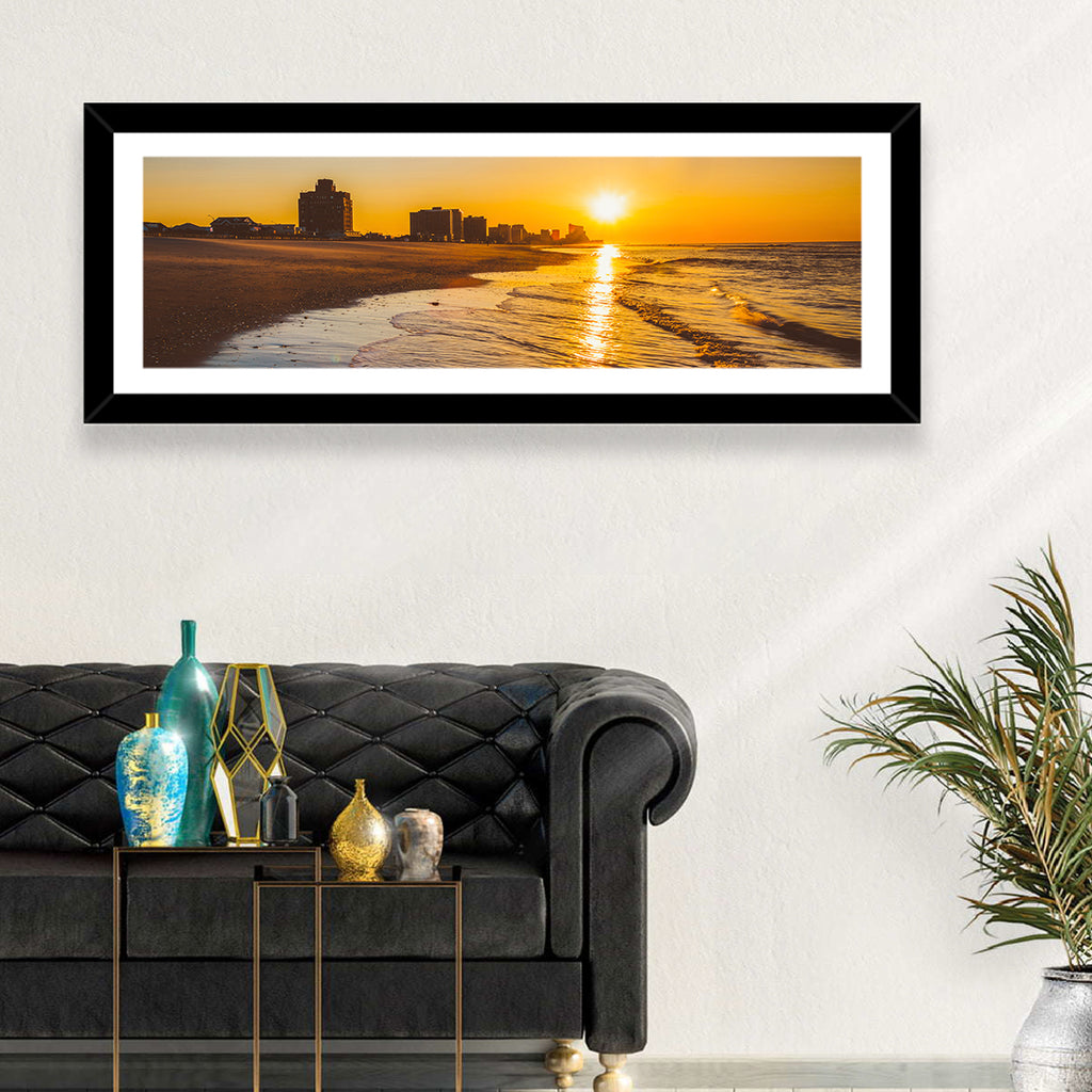 Ventnor Beach Sunrise Reflection Wall Art