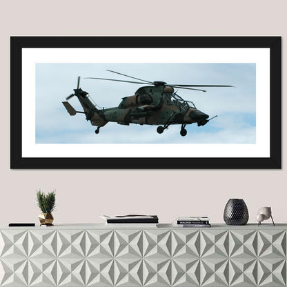 Attack Helicopter Side Profile Wall Art