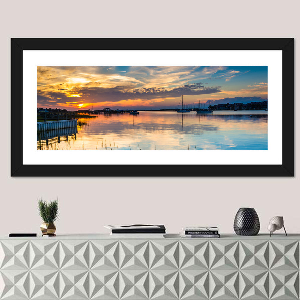 Folly River Sunset Reflection Wall Art